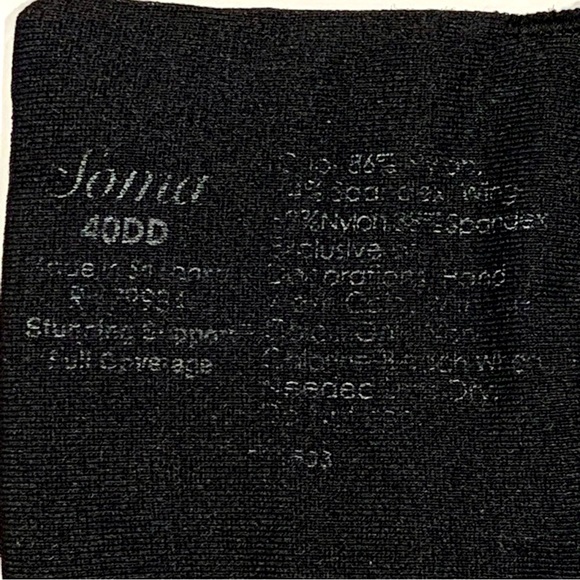 Soma Black Stunning Support Full Coverage Padded Bra 40DD - Picture 8 of 9